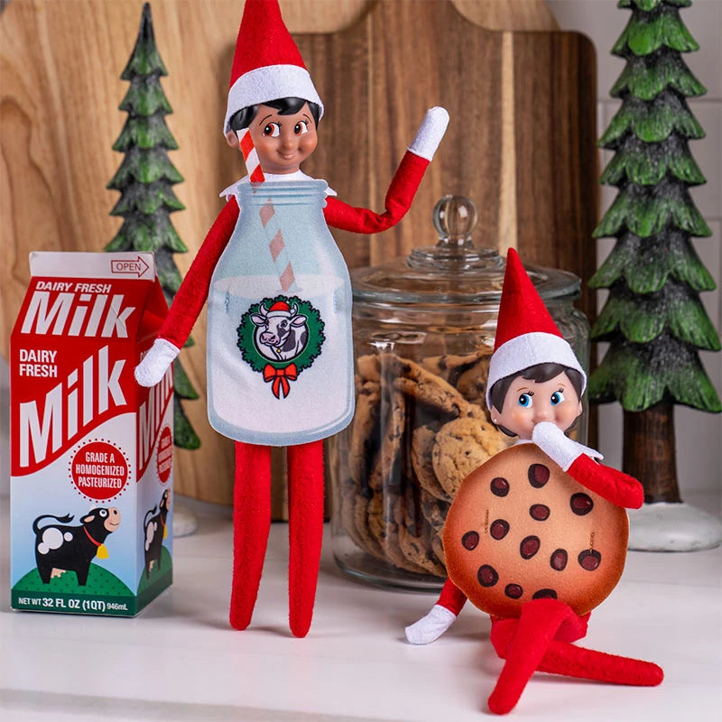 Inspiracion con Costume de biscuit et de bouteille de lait - L'elfe sur l'étagère