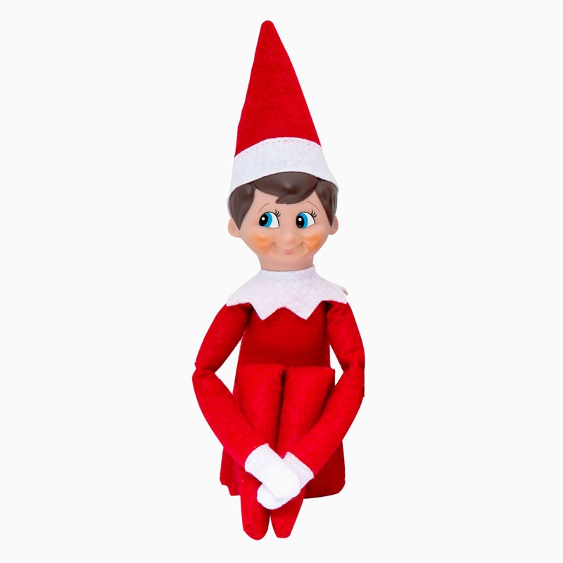 Child Eel com livro - o elfo na prateleira