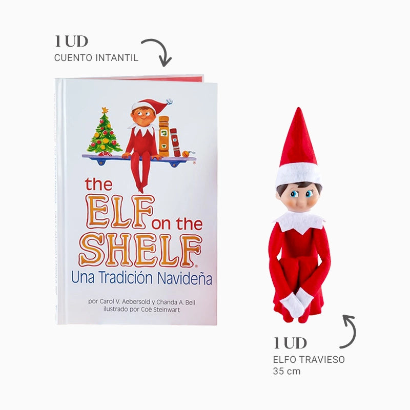 Child Eel com livro - o elfo na prateleira