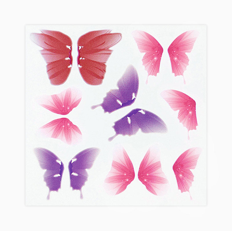 MINI -Schmetterlinge aus Gesichtstätowierungen