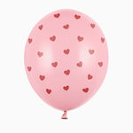 Latex Balloons Set 30 cm Baby Pink Hearts Pastel Valentine's Day
