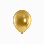 Gold metallic latex balloon