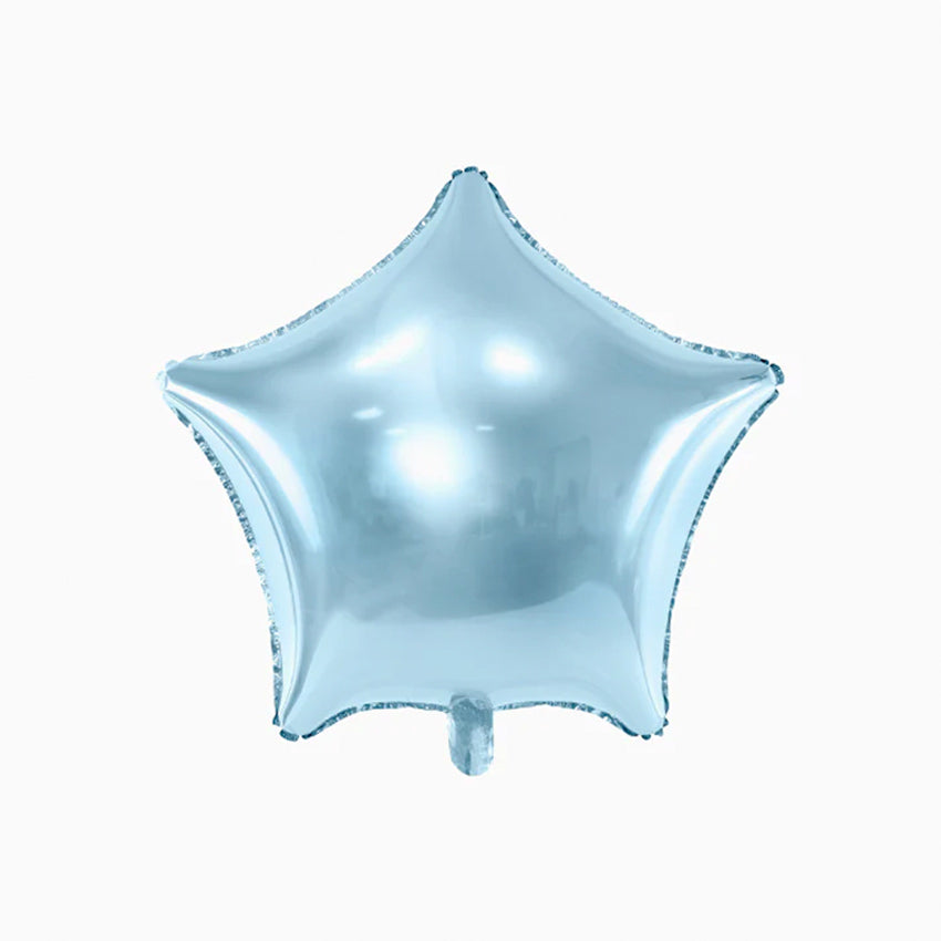 Globe d'étoile en feuille bleue