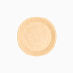Sobremesa de papelão plana redonda Ø18 cm kraft