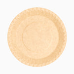 Piastra di cartone piatta rotonda Ø 28 cm kraft