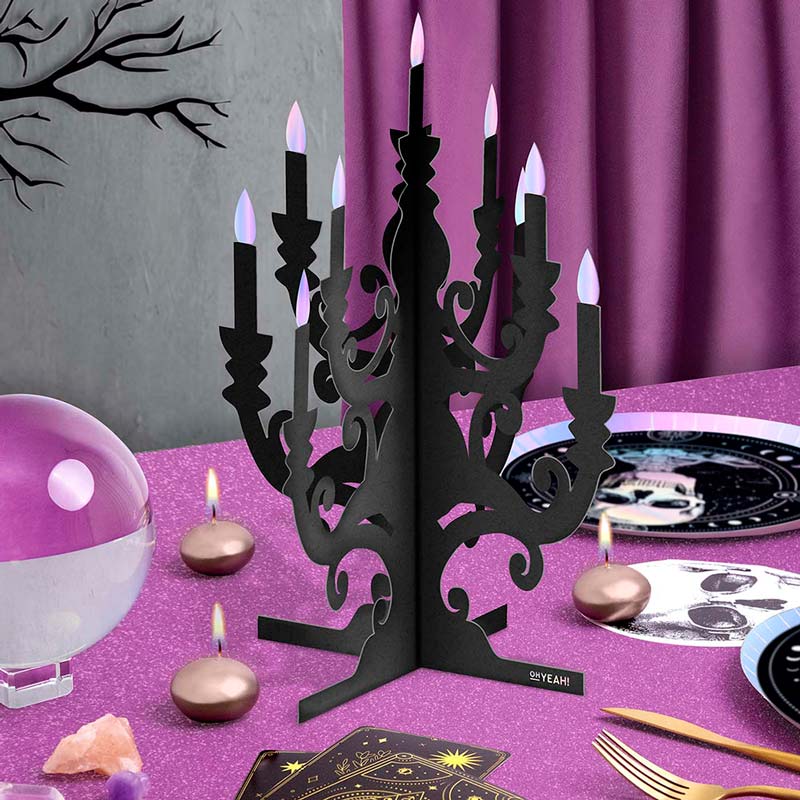 Halloween esoteric table candelabro