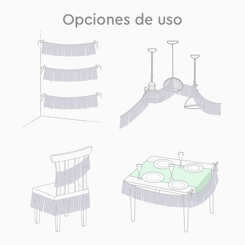 GUIRNALDA FLONDOS METALIZADA SILVER