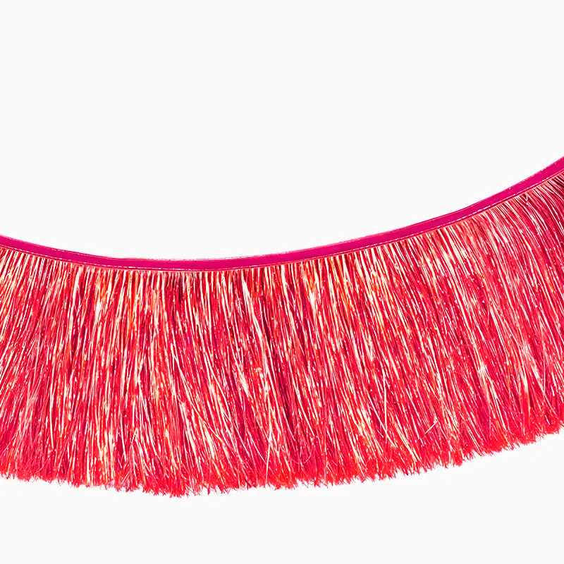 Franges métalliques rouges Guirnalda
