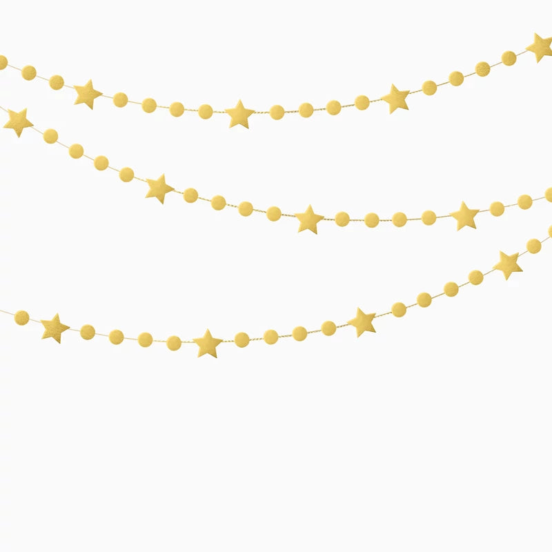 Metallic Stars Garland 4.10 m