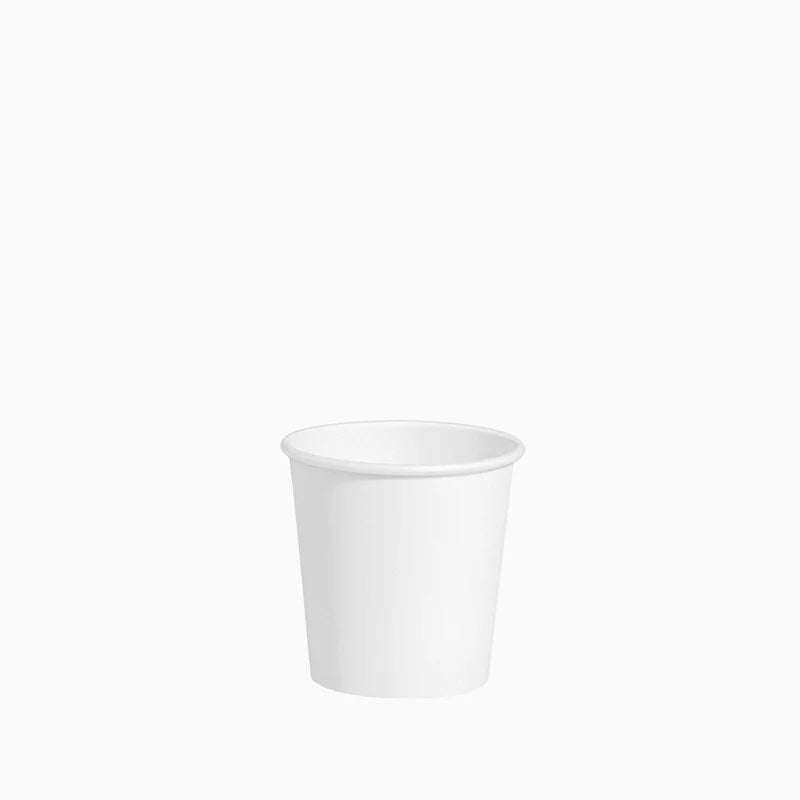 Vaso Cartón + PE 80 cc Blanco Take Away (35 uds)