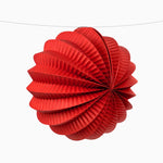 Lanternes rondes en papier Ø 21,5 cm Rouge