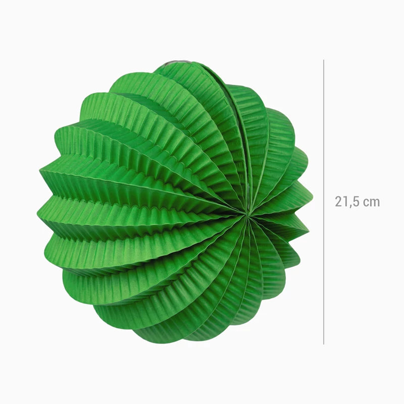 Inspiracion con Lanterne di carta rotonde Fair Ø 21,5 cm Verde