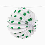 Lanternes rondes en papier à pois Fair Ø 21,5 cm Vert