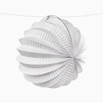 Lanternes rondes en papier Ø 21,5 cm Blanc