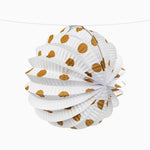 Farolillos Papel Redondo Lunares Feria Ø 21.5 cm Ocre