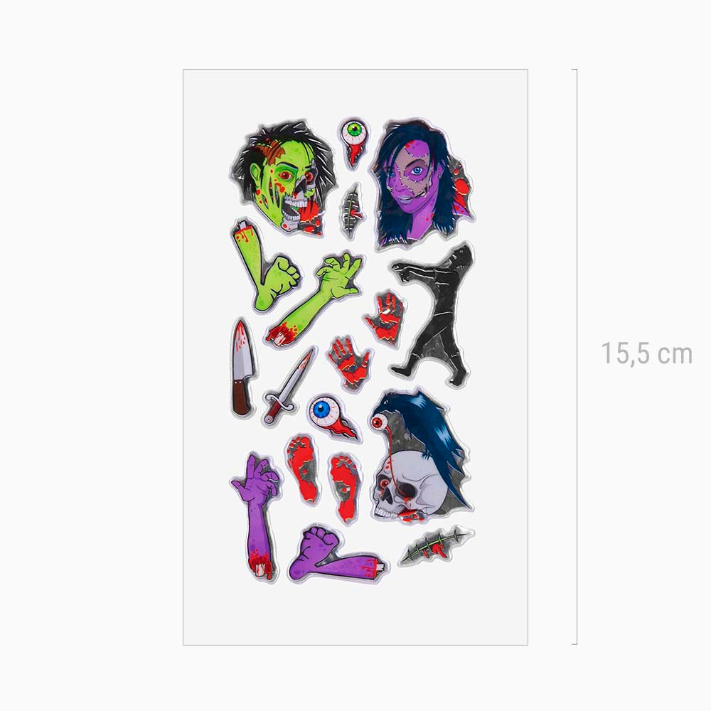 Zombies Stickers Relief