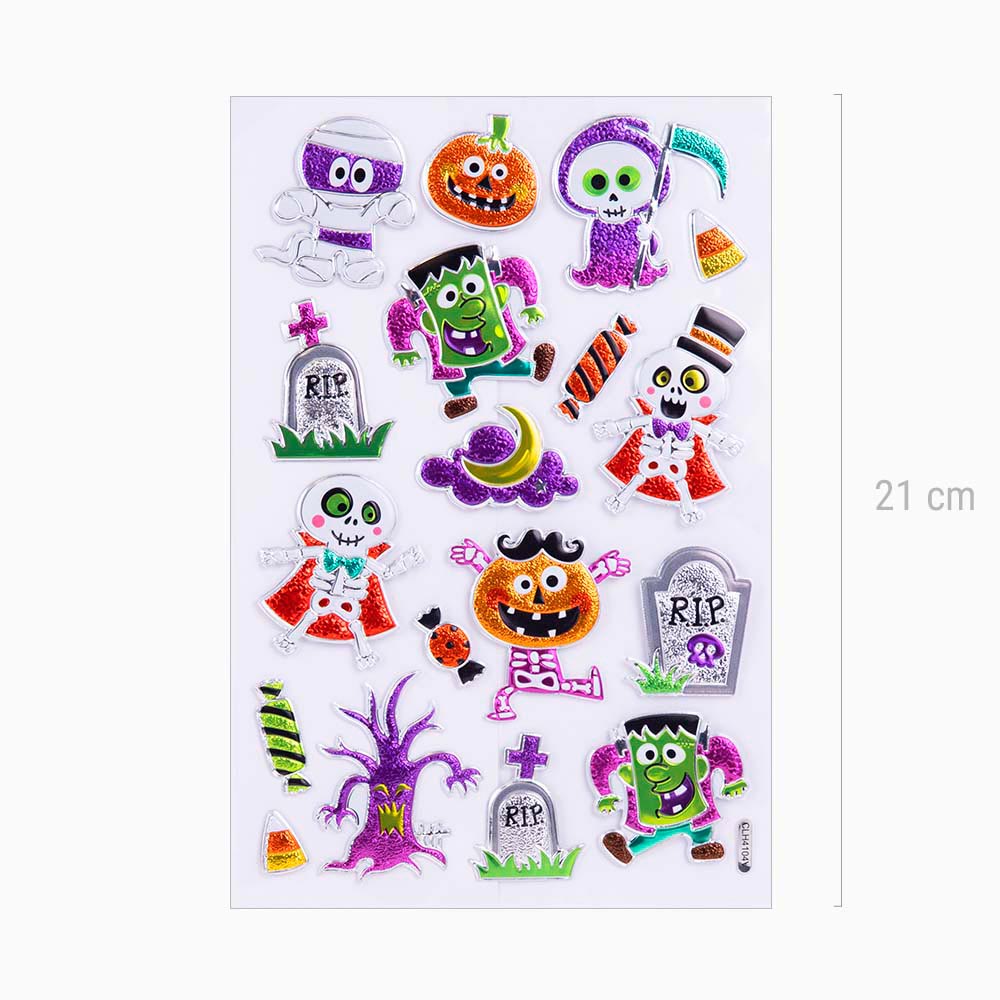 Halloween Purple Finishing Finish stickers