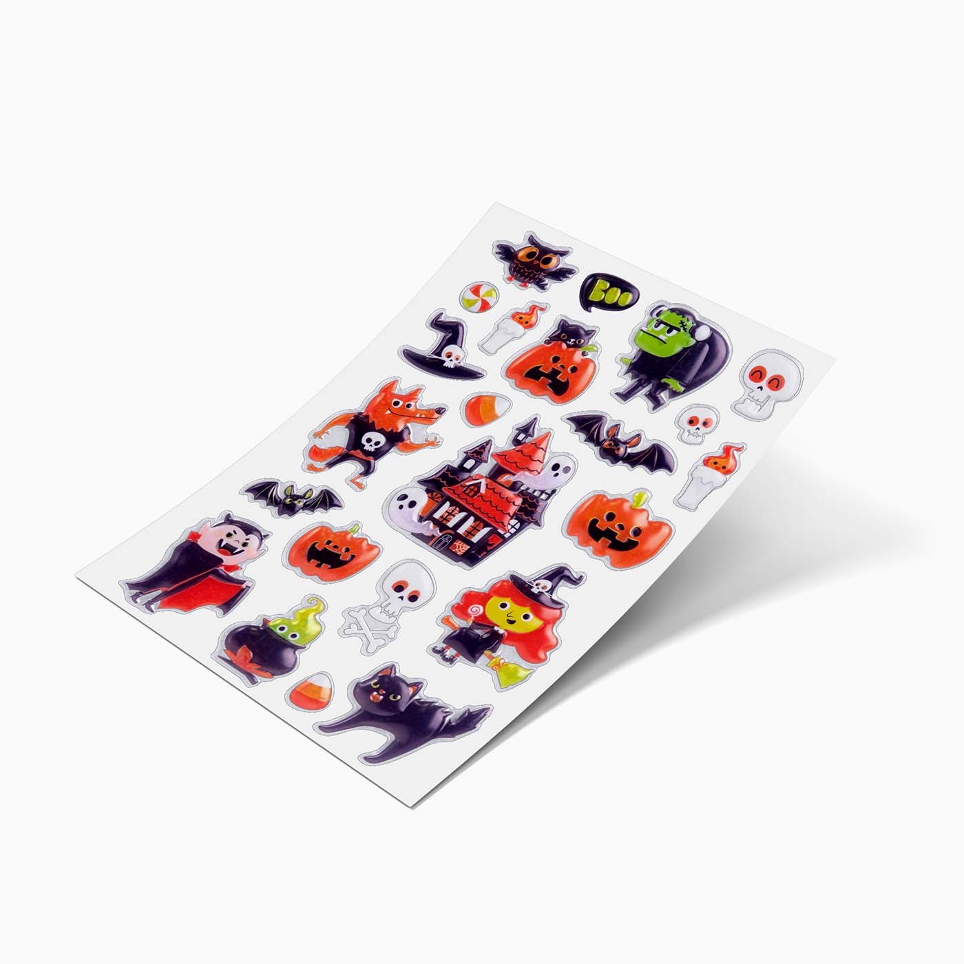 Halloween enchanted house stickers