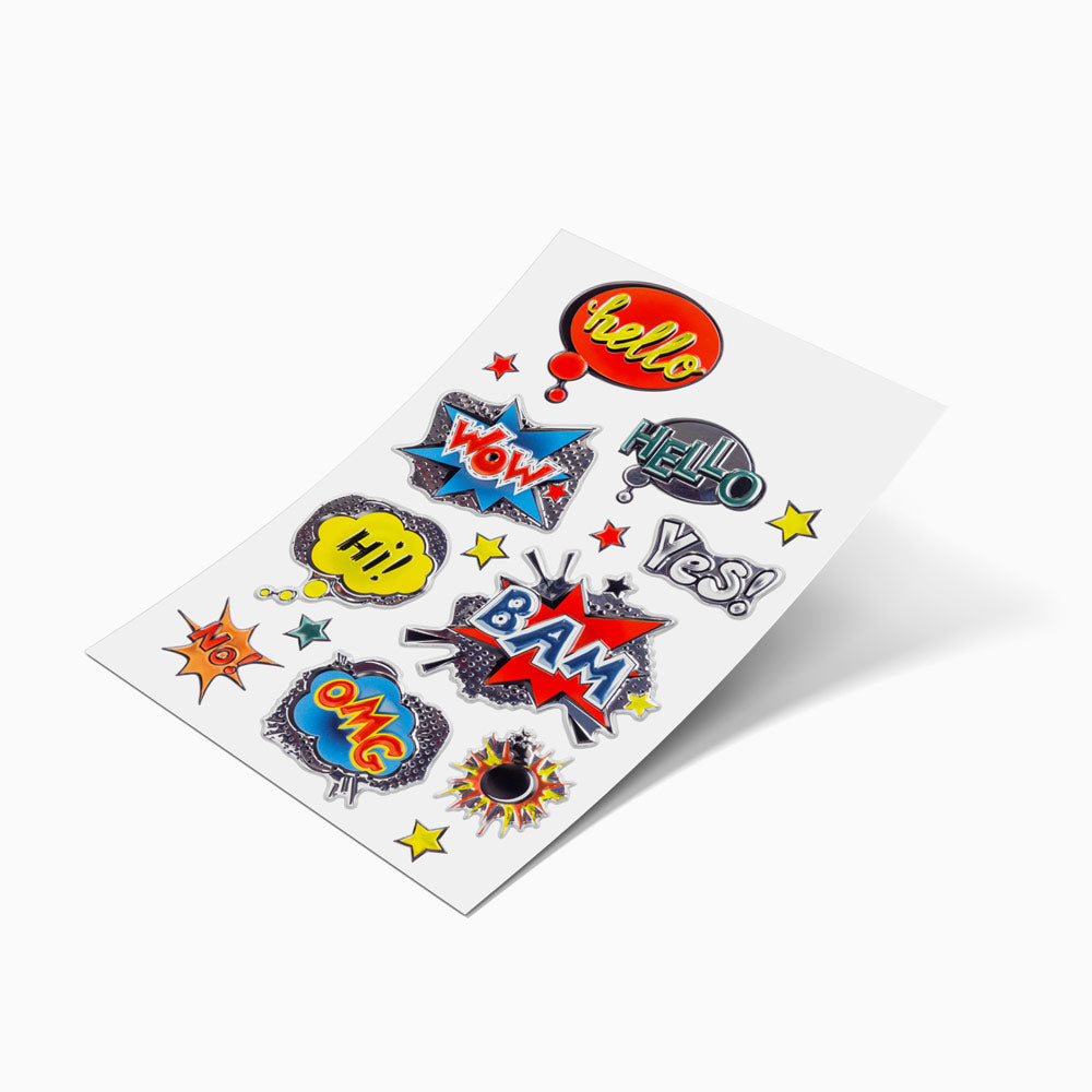 Comic relief stickers to decorate with fun and creativity – Oh Yeah!