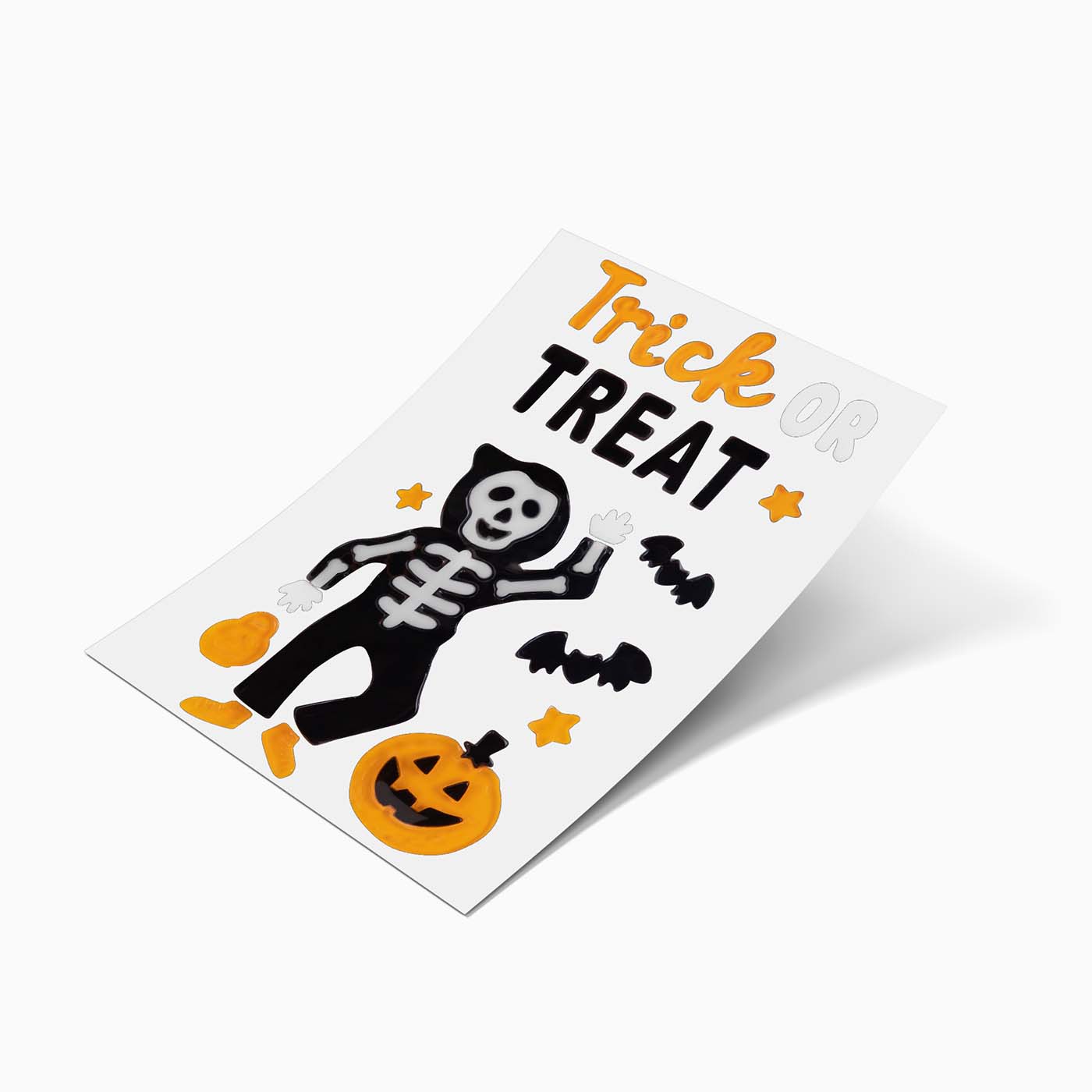 Pegatina Gel "Trick or Treat" Halloween 15 x 25 cm