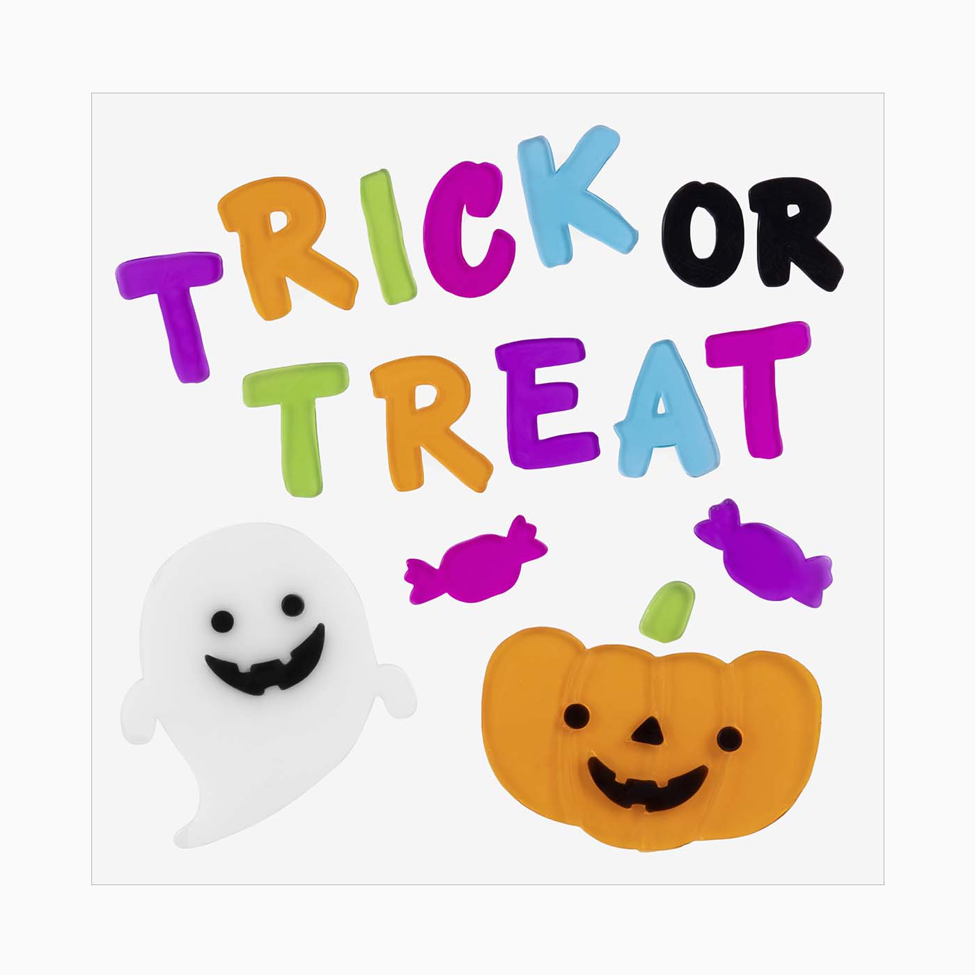 Adesivo de gel "truque ou tratamento" Halloween