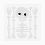 Adesivi gel scheletro di Halloween