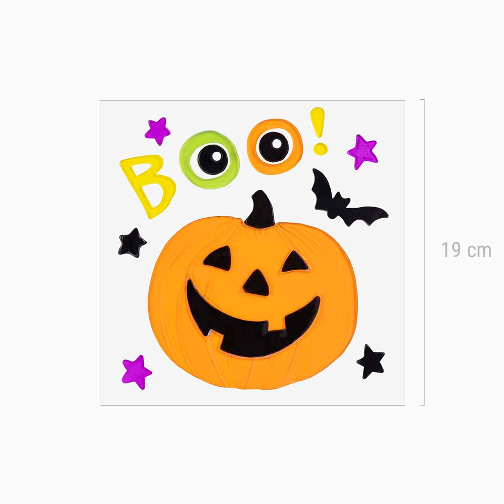Halloween pumpkin gel sticker
