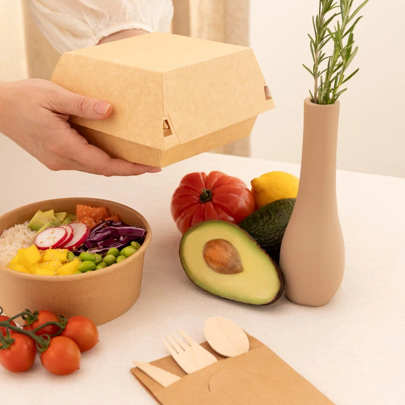 Petite boîte de hamburger en carton