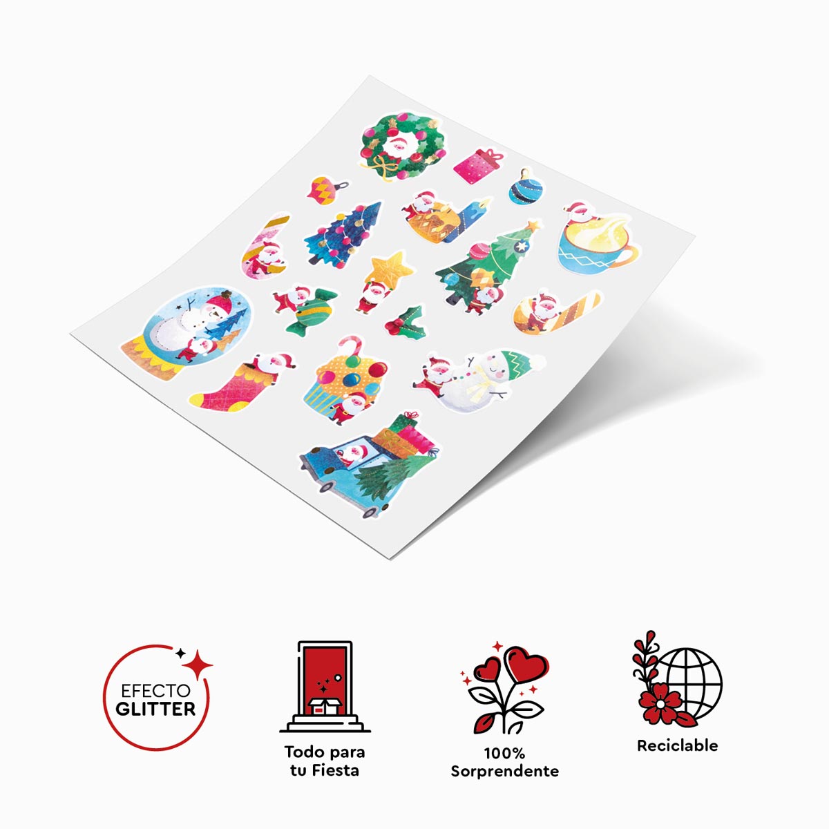 Adesivos de chifre de borracha de eva de Natal