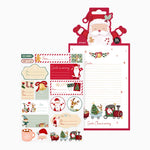 Set Etiqueta Adhesiva con Carta ¡Llega Papá Noel!