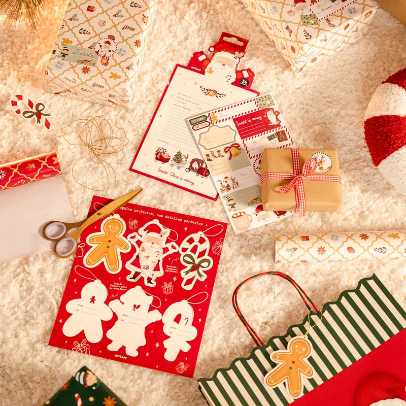 Etiquetas Regalo Navidad 8 x 10 cm ¡Llega Papá Noel!