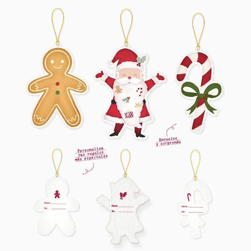 Etiquetas Regalo Navidad 8 x 10 cm ¡Llega Papá Noel!