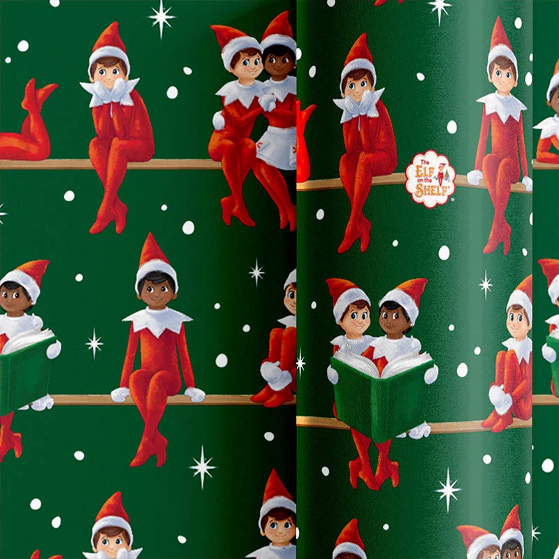 Inspiracion con Papel de embrulho 70 cm x 2 m O Elfo na Prateleira