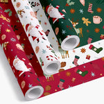 Papier cadeau 70 cm x 2 m Le Père Noël arrive ! Conception assortie