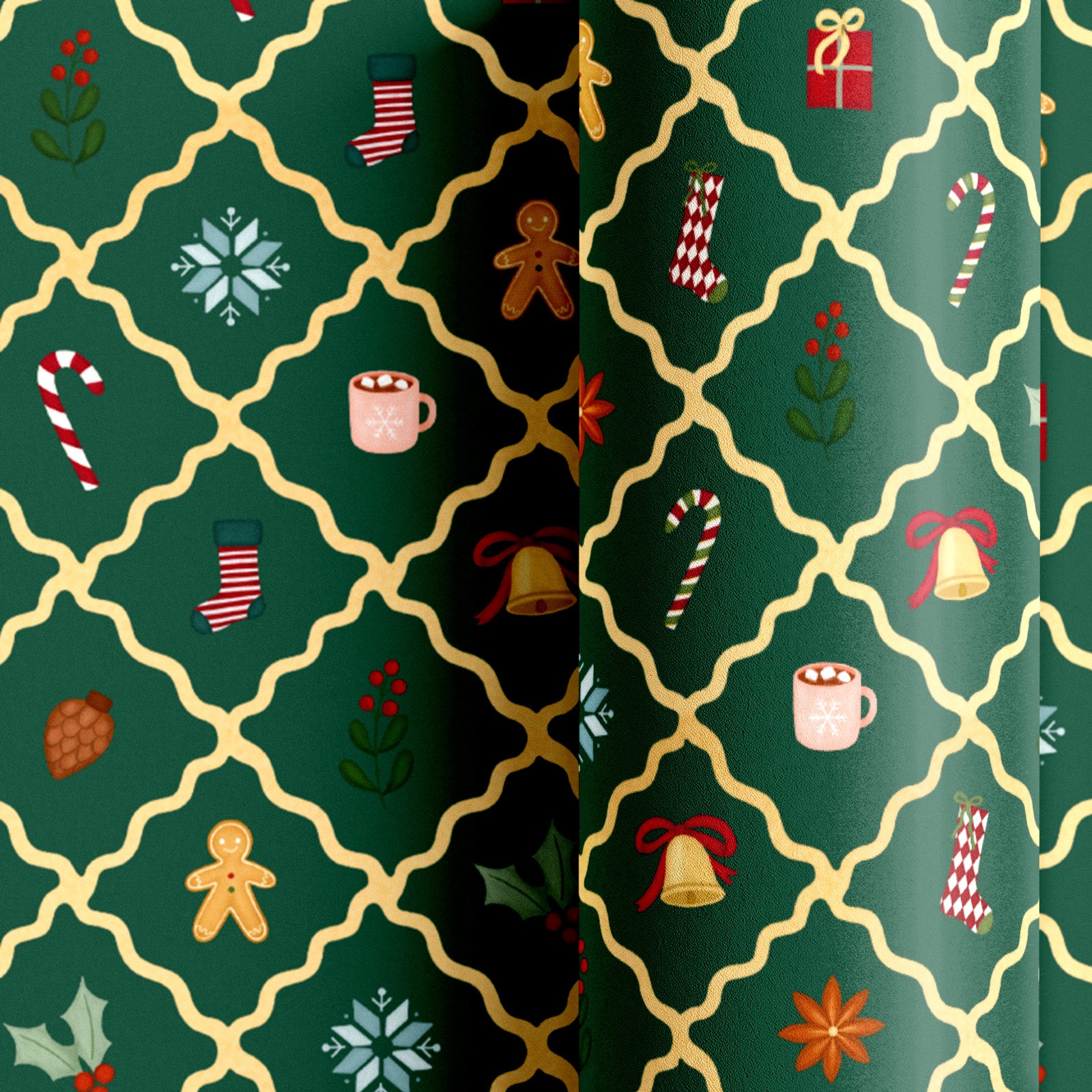 Gift Paper Box 70 cm x 2 m Santa Claus is coming!