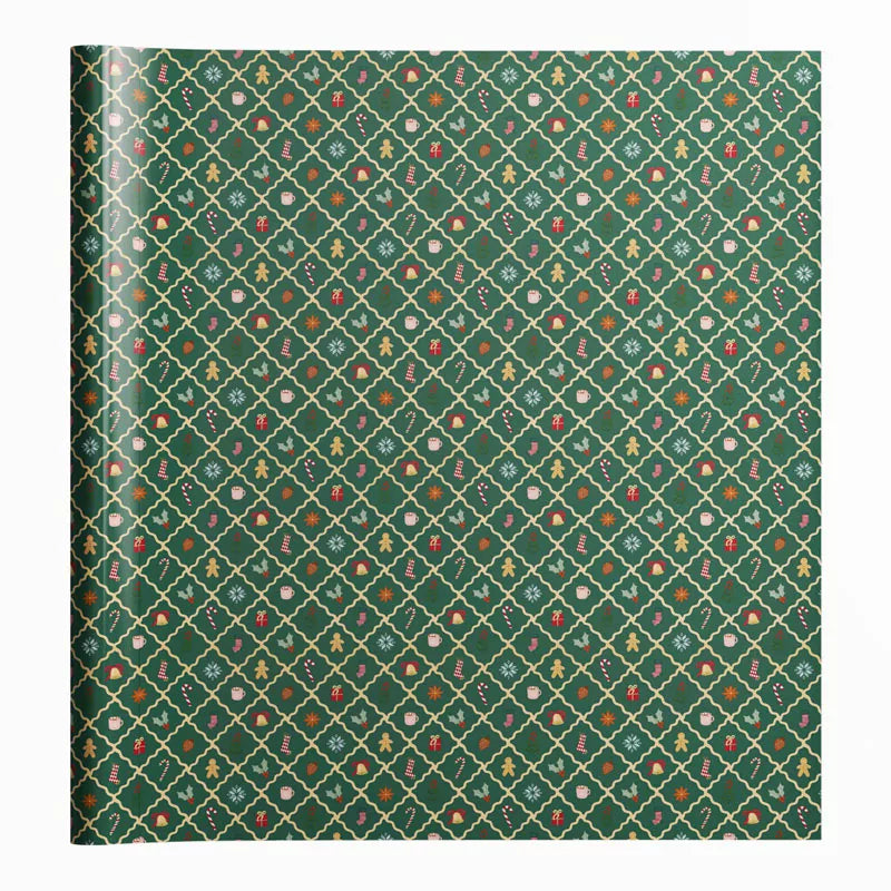 Caja de Papel de Regalo 70 cm x 2 m ¡Llega Papá Noel!