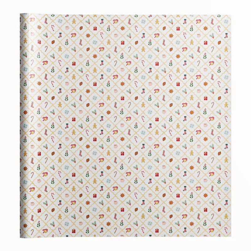 Caja de Papel de Regalo 70 cm x 2 m ¡Llega Papá Noel!