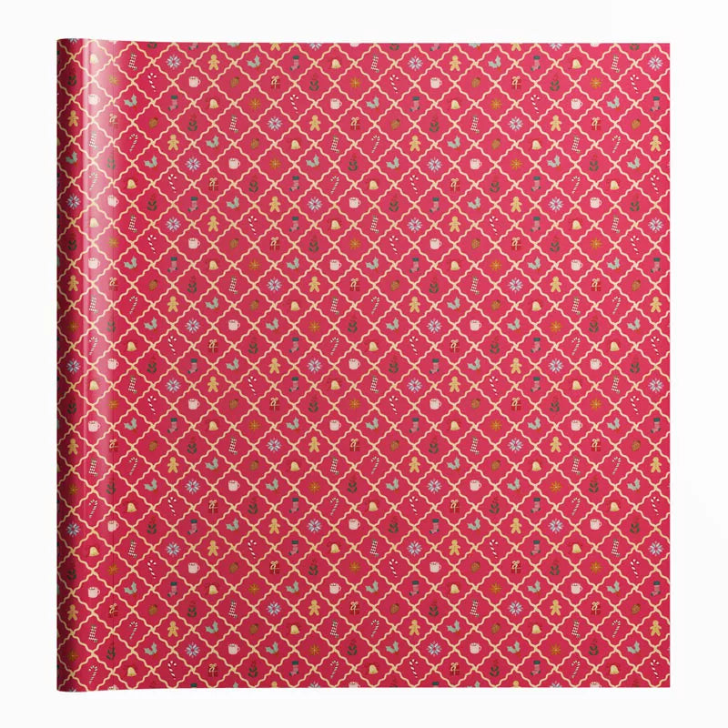 Caja de Papel de Regalo 70 cm x 2 m ¡Llega Papá Noel!