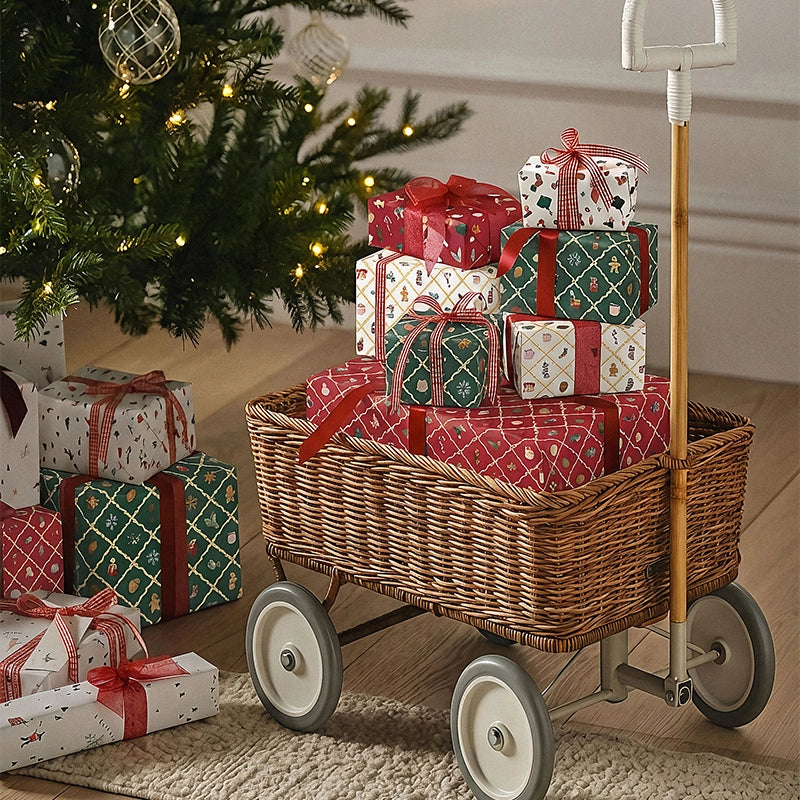 Caja de Papel de Regalo 70 cm x 2 m ¡Llega Papá Noel!