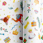 Papel de Regalo 70 cm x 2 m Blanco Noche de Reyes Magos
