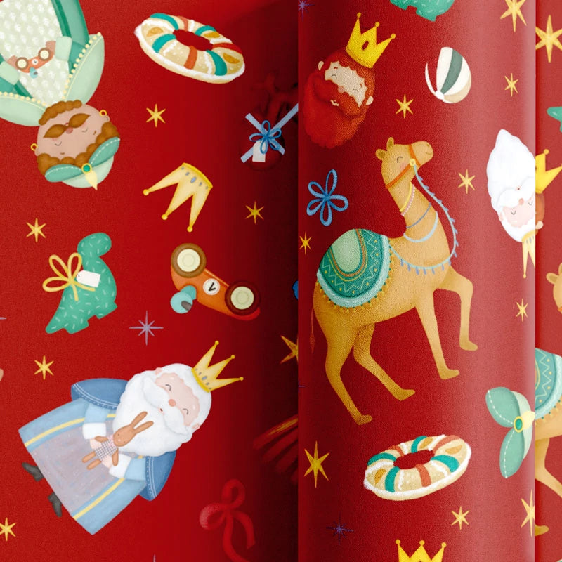 Papel de Regalo 70 cm x 2 m Petit Reyes Magos