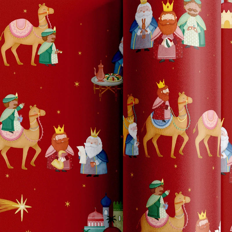 Caixa de papel para presente 70 cm x 2 m Petit Três Reis Magos