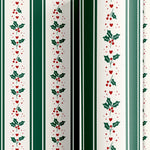 Rollo Papel de Regalo 70 cm x 2 m Acebo con Rayas Verde Atelier del Regalo