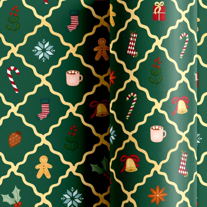 Papel de Regalo 70 cm x 2 m ¡Llega Papá Noel! Diseño Surtido