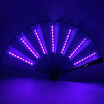Lila luminöser LED -Fan