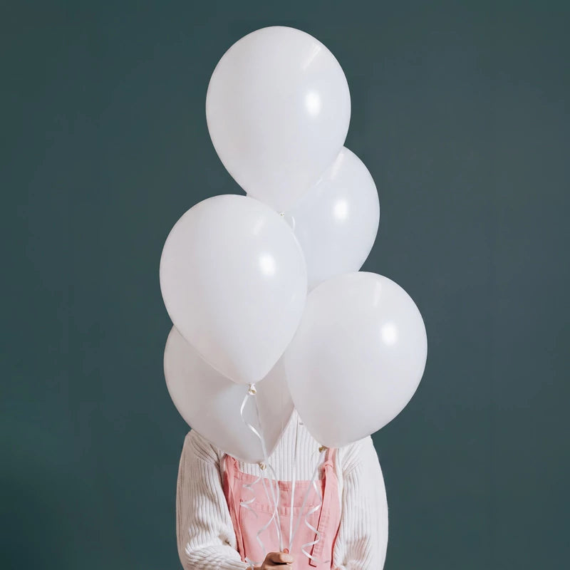 Inspiracion con Latexballon 23 cm Mattweiß (50 Stück)