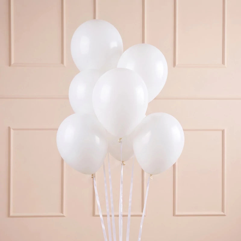 Inspiracion con Latexballon 23 cm Mattweiß (50 Stück)