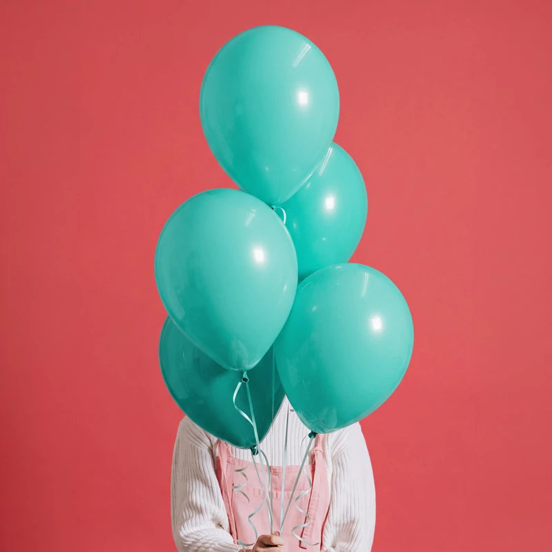 Inspiracion con Latexballon 23 cm Mattes Wassergrün (50 Stück)