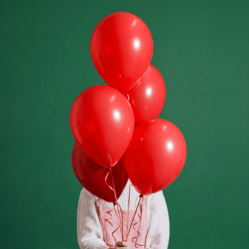 Inspiracion con Latexballon 23 cm Mattrot (50 Stück)