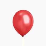 Red latex metallic balloon / pack 10 units